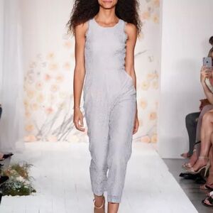 LAUREN CONRAD • RUNWAY COLLECTION • LAVENDER LACE JUMPSUIT